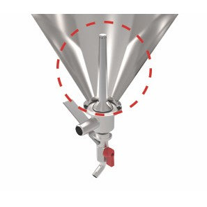 Grainfather Conical Fermenter Dual Valve 160mm Liquid Inlet