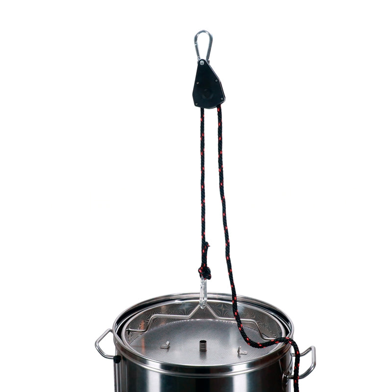 Talje med tau og karabinkroker - 113kg