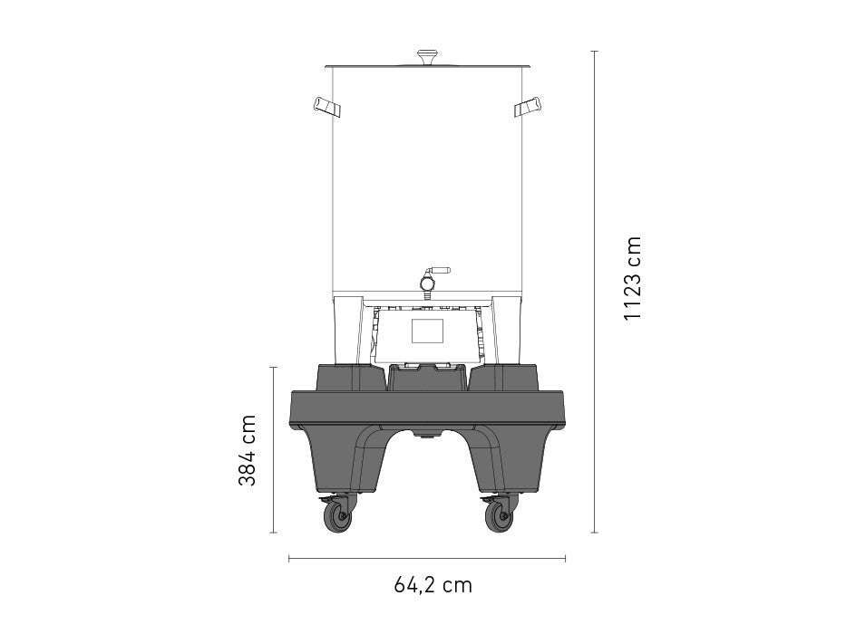 Base med hjul til Speidel Braumeister 50L