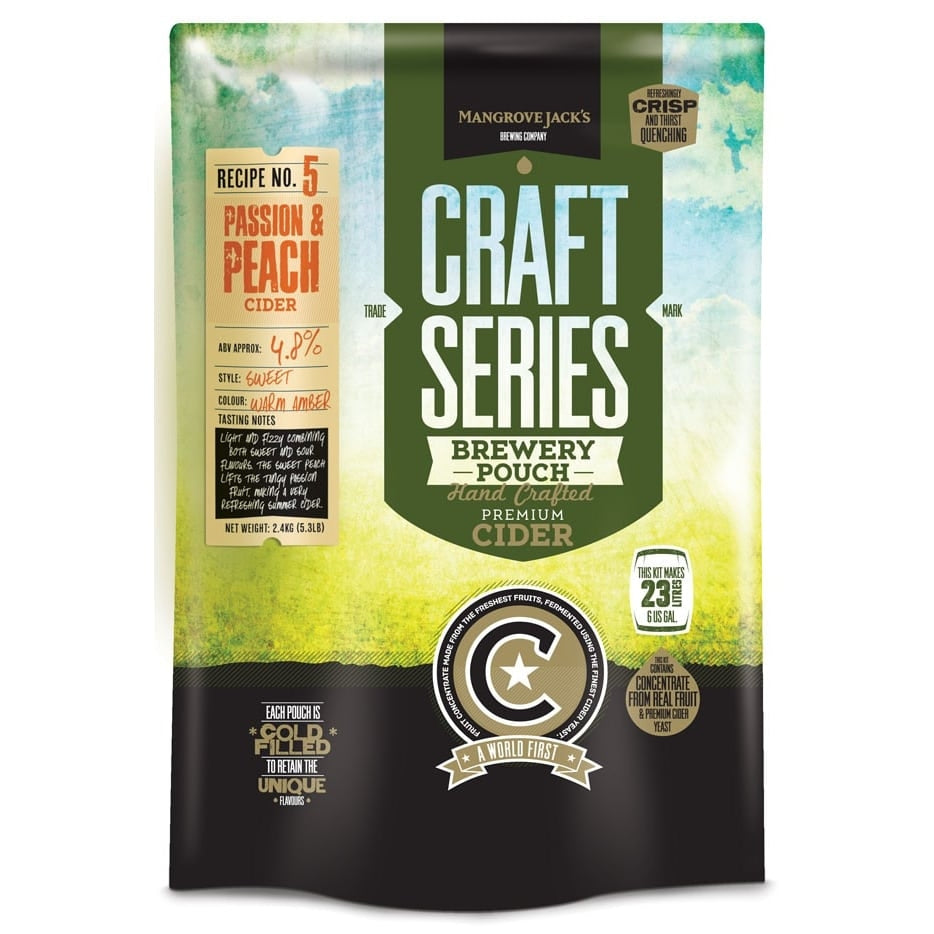 Craft Series Passionfruit & Peach Cider ekstraktsett - 2,4kg