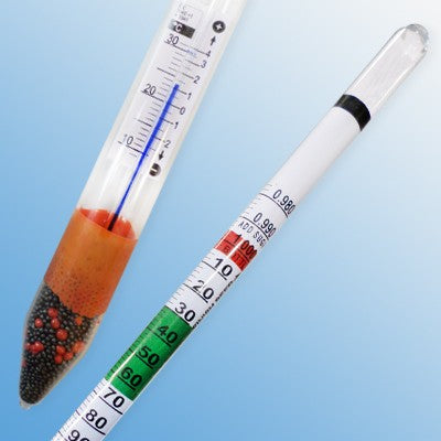 Thermo hydrometer med integrert skala for temperatur korreksjon - Alla France