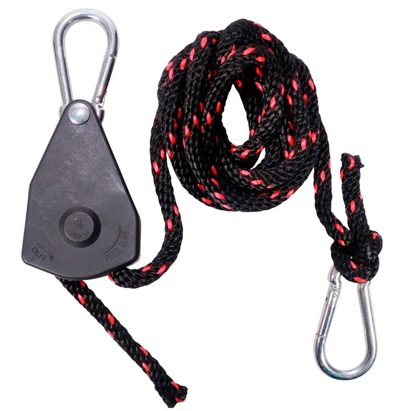 Talje med tau og karabinkroker - 113kg