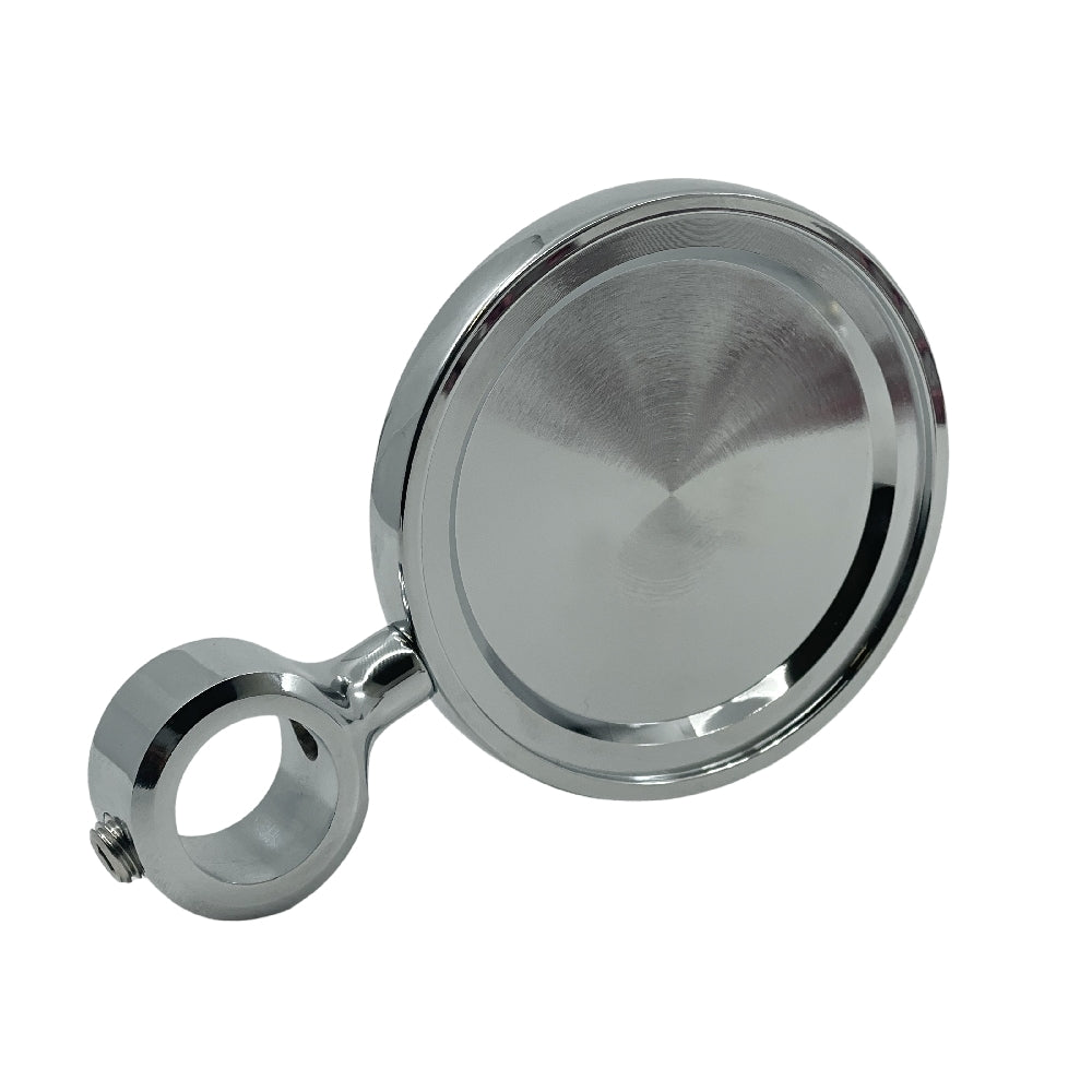 Round Medal Chrome Plated - Emblem Holder - Lindr