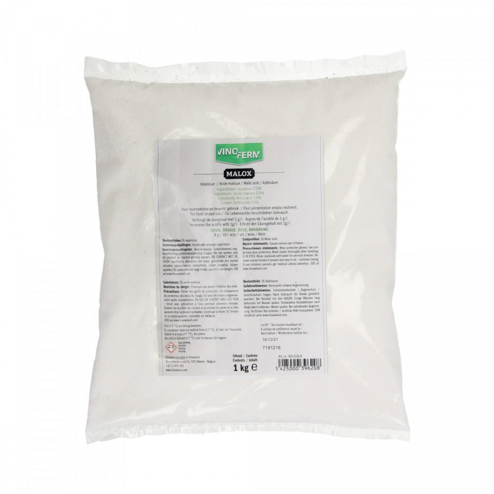 Vinoferm Malox - Malic Acid 1kg (Eplesyre)