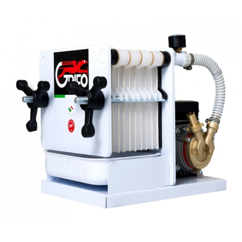 FCH10 Hobby Platefilter 20x20 med pumpe (for 10 filterplater) - Grifo