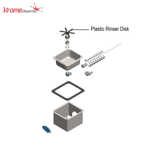 Replacement Plastic Rinser Disk - Krome Dispense