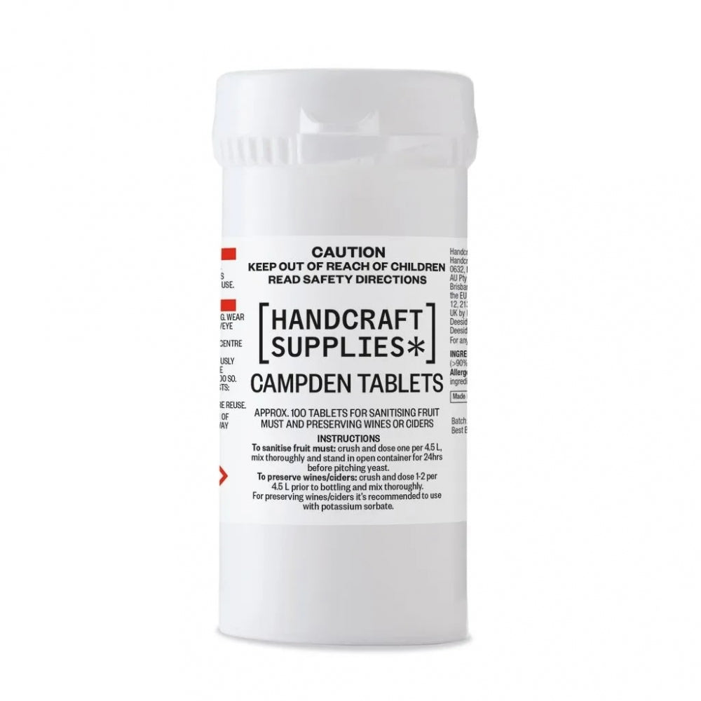 Campden tabletter 100stk - natriummetabisulfitt - Handcraft Supplies