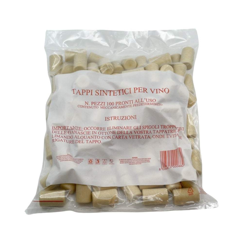 Fastcork 23 x 38mm syntetiske vinkorker 100stk