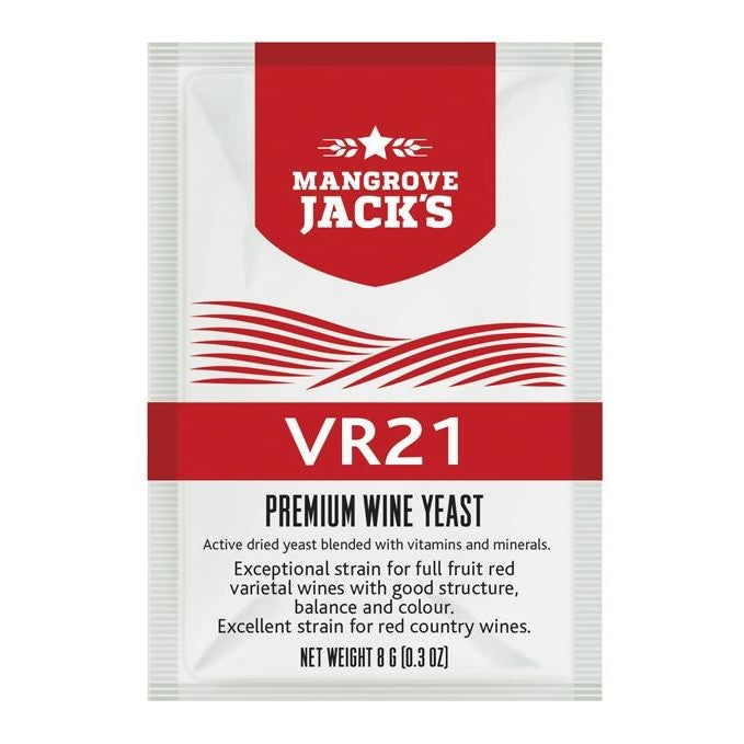 Mangrove Jack´s VR21 vingjær - 8g (Rødvin)