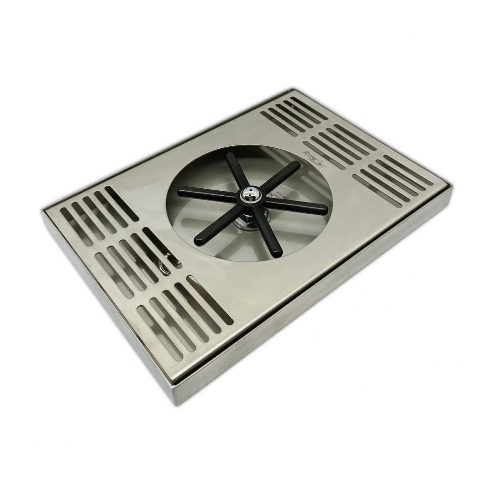 Drip Tray 25cm x 18cm med rinser / spyler - Krome Dispense