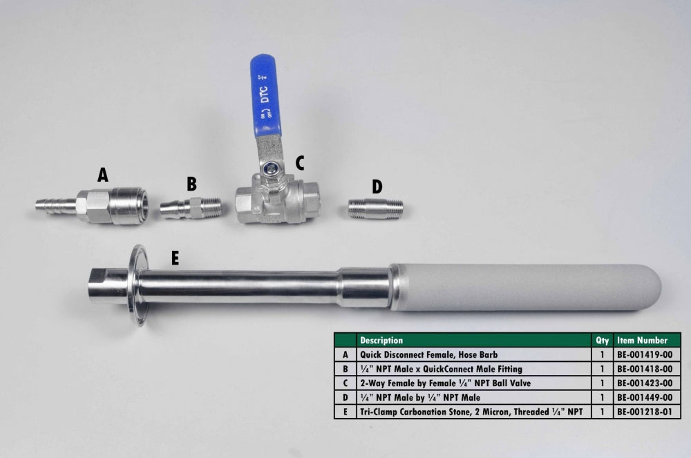 1,5" Tri-Clamp Karboneringsstein - Blichmann Pro Series