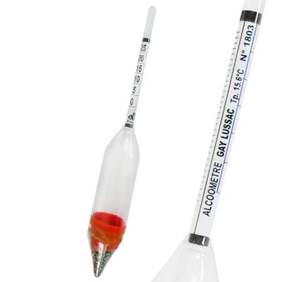 Gay-Lussac Alkoholmeter 25-40 % Vol - Alla France