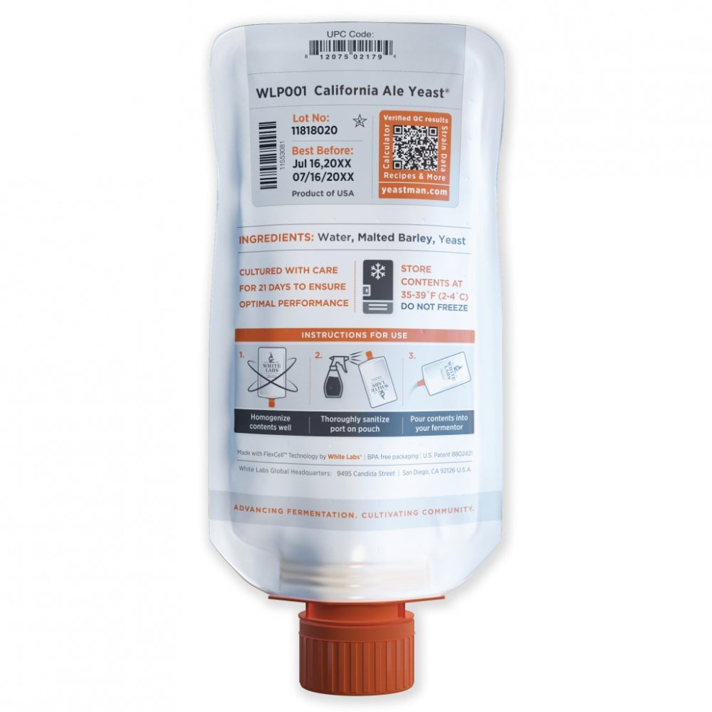 WLP001 California Ale Yeast - 70ml PurePitch Next Generation