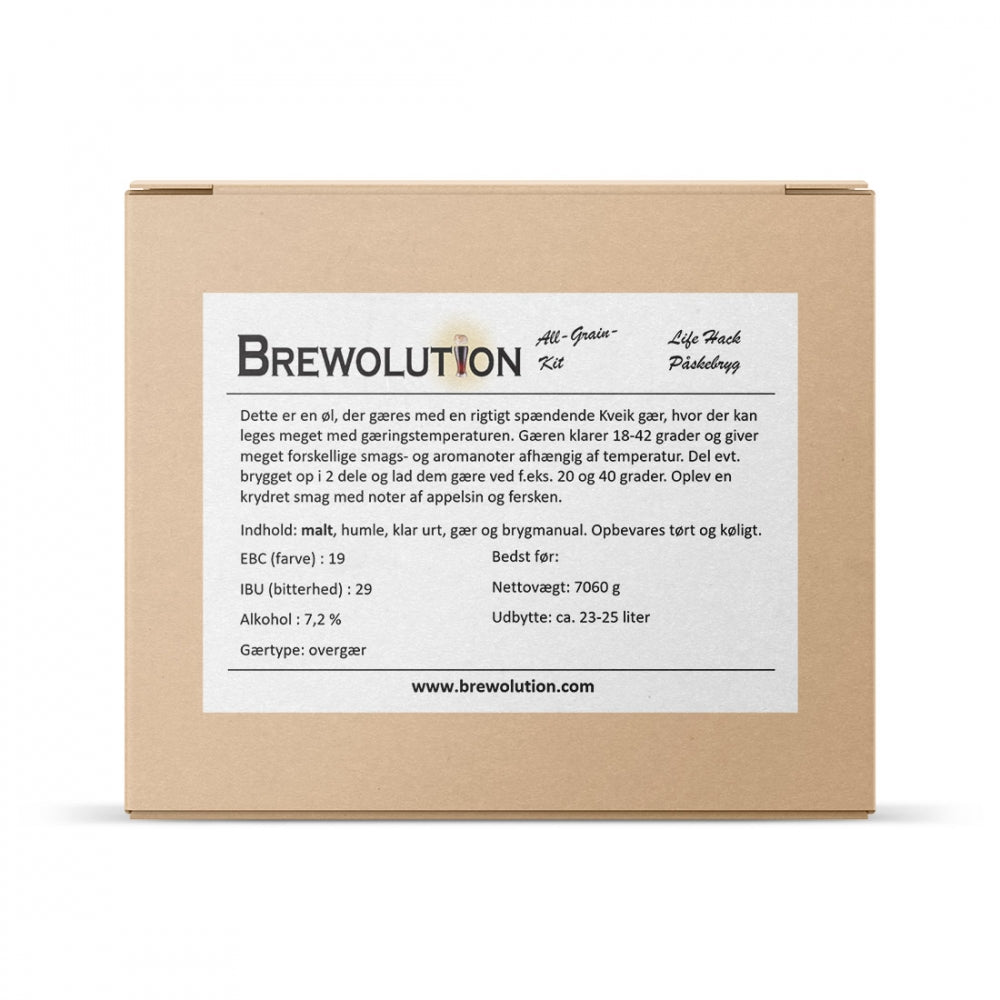 Life Hack Påskeøl med kveik - allgrain ølsett