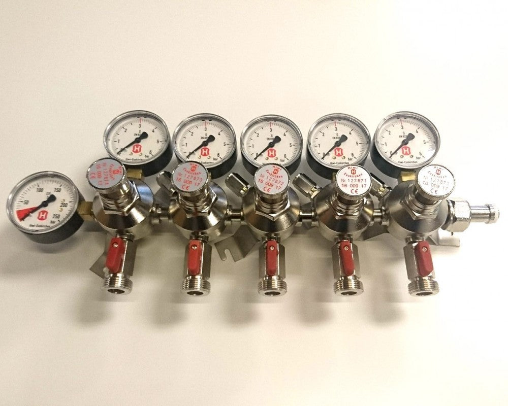 CO2 regulator med 5 utganger - Hiwi
