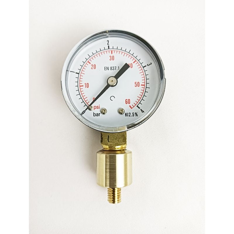 Aphrometer - manometer for flaske 0-4 bar - BacBrewing