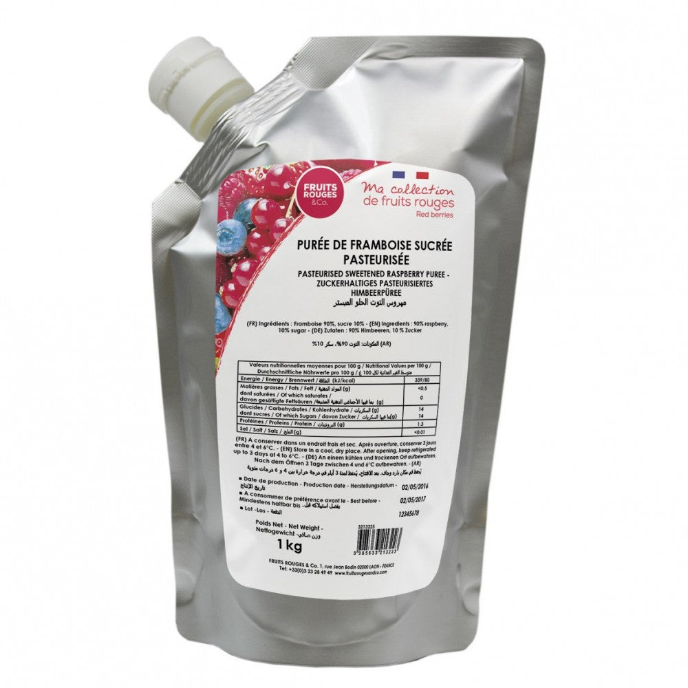 Bringebærpuré 1kg - Fruits Rouges & Co
