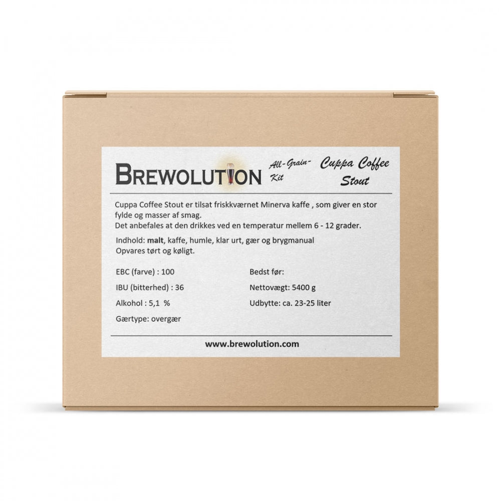 Cuppa Coffee Stout - allgrain ølsett