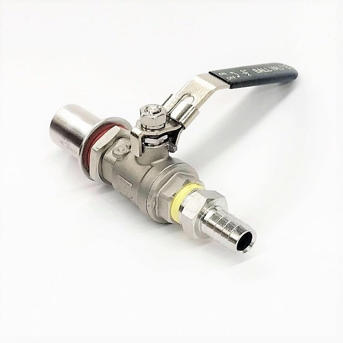 Konverteringskit for kjele - komplett sett med gjennomføring og kuleventil - Krome Dispense