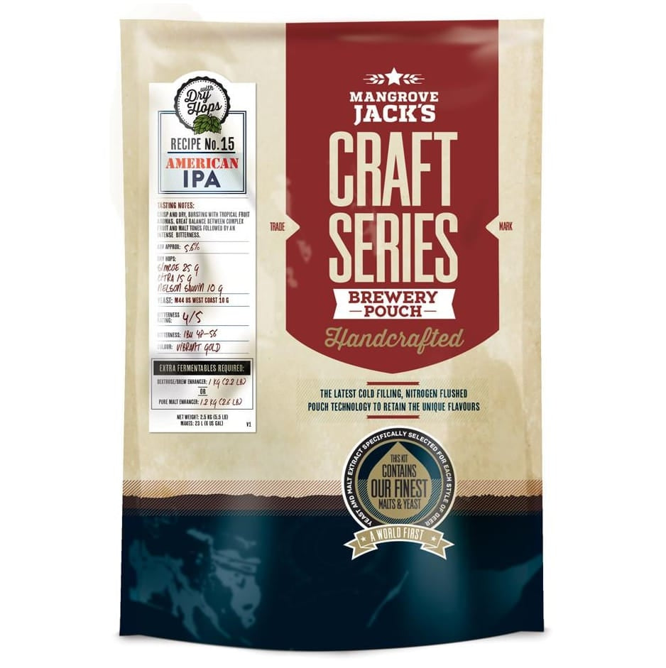 Craft Series American IPA with dry hops ekstraktsett - 2,5kg