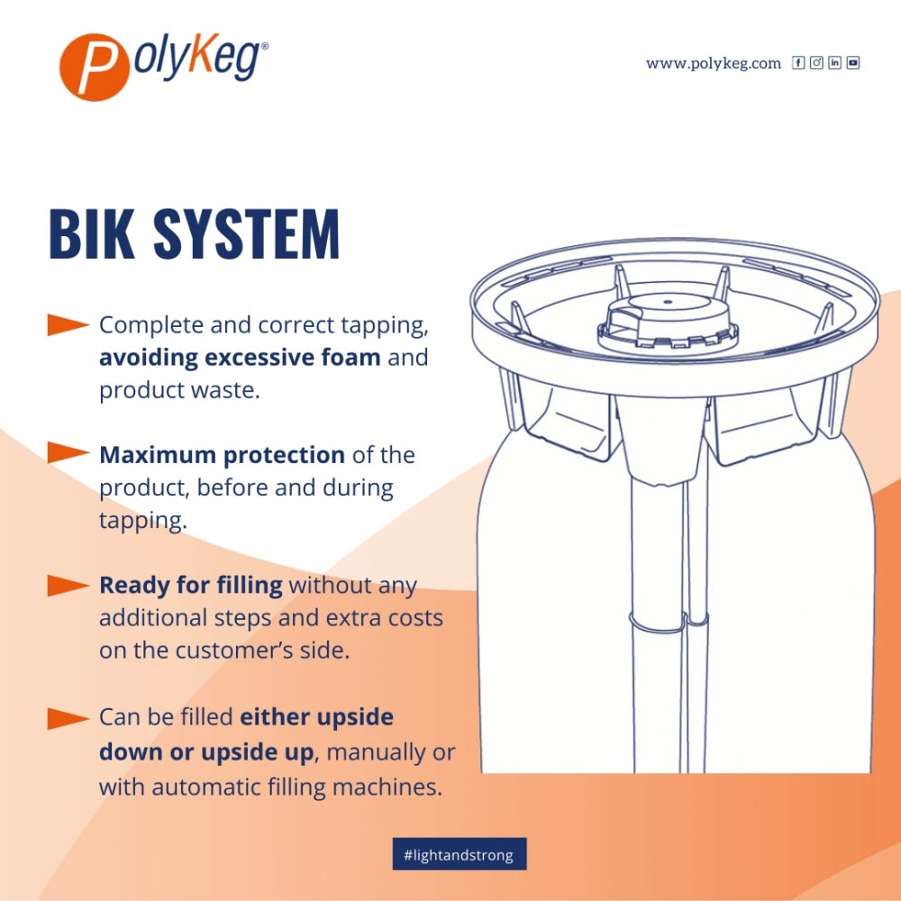 PolyKeg PRO 24L with Bag - K Valve (Europall med 48 fat)
