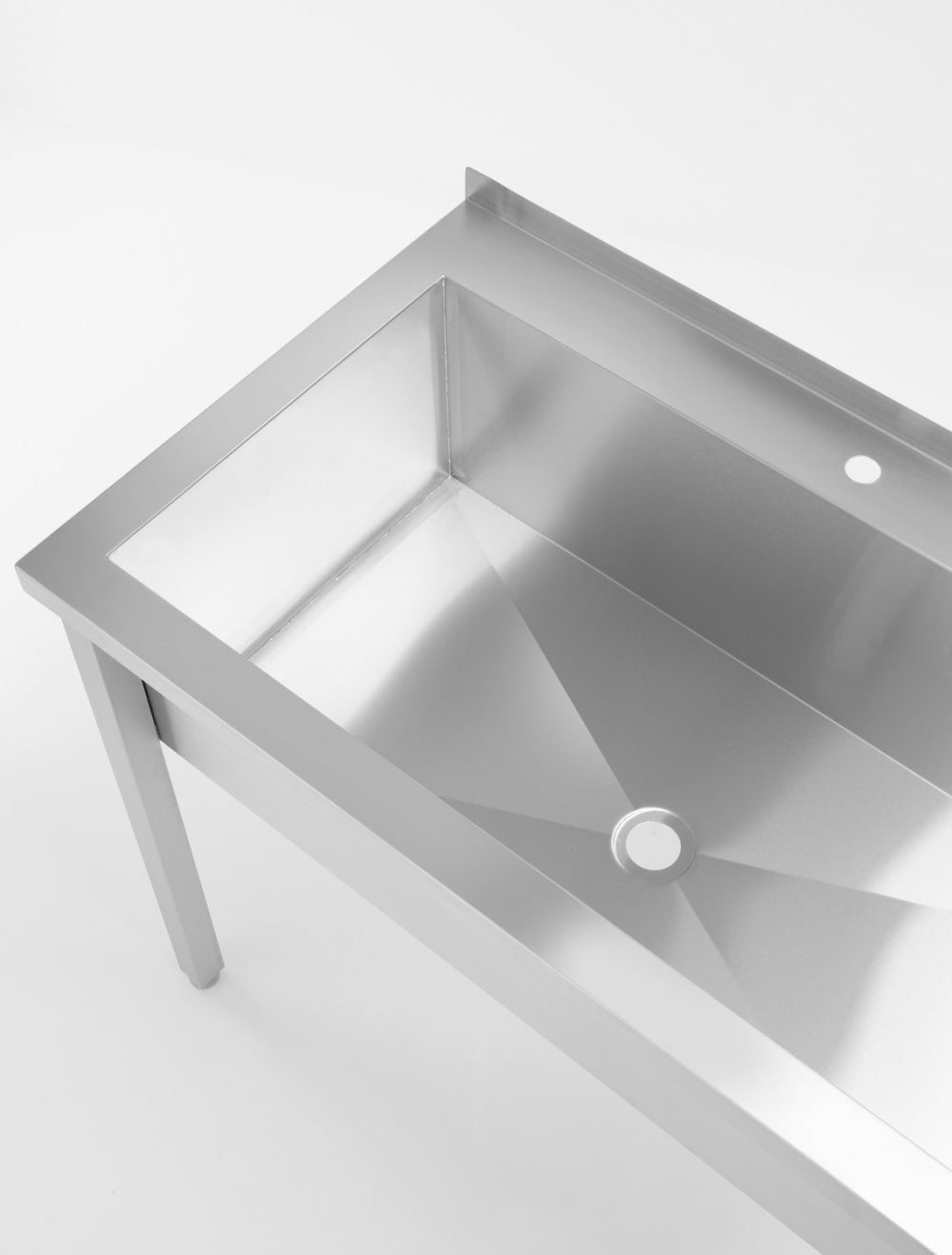 Oppvaskbenk av rustfritt stål - 1000 x 600 x 850(h) - Hendi