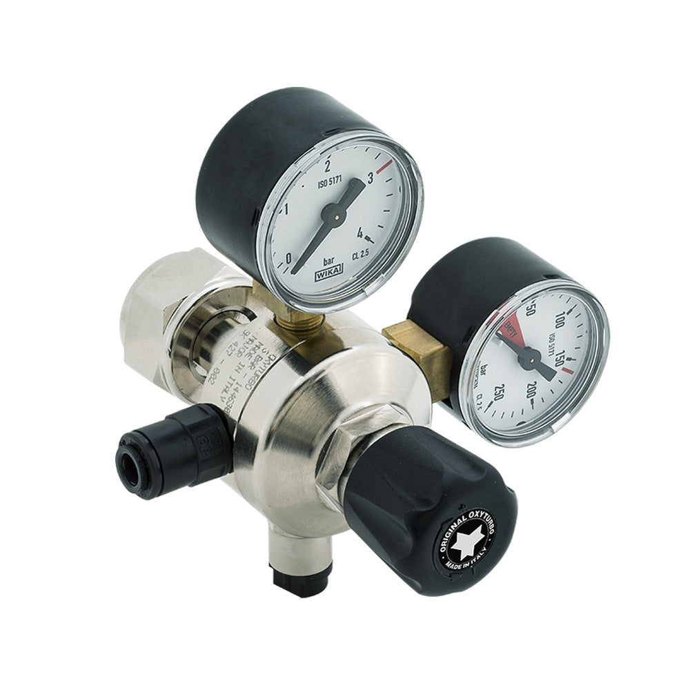Oxyturbo Major - CO2 regulator med 1 utgang og 5/16" John Guest hurtigkobling