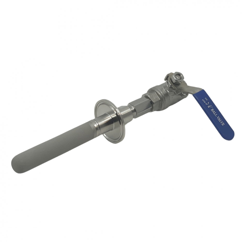 1,5" Tri-Clamp karboneringsstein med tilbakeslagsventil