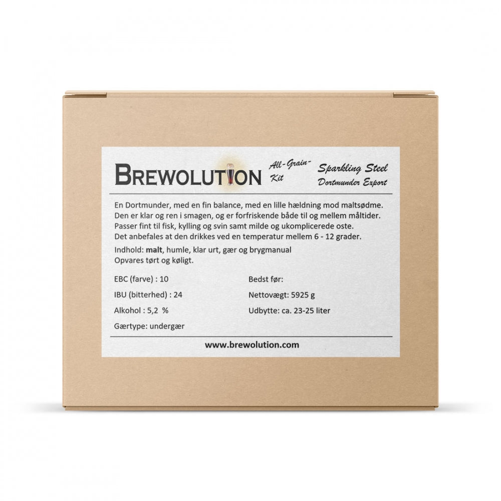 Sparkling Steel Dortmunder Export - allgrain ølsett