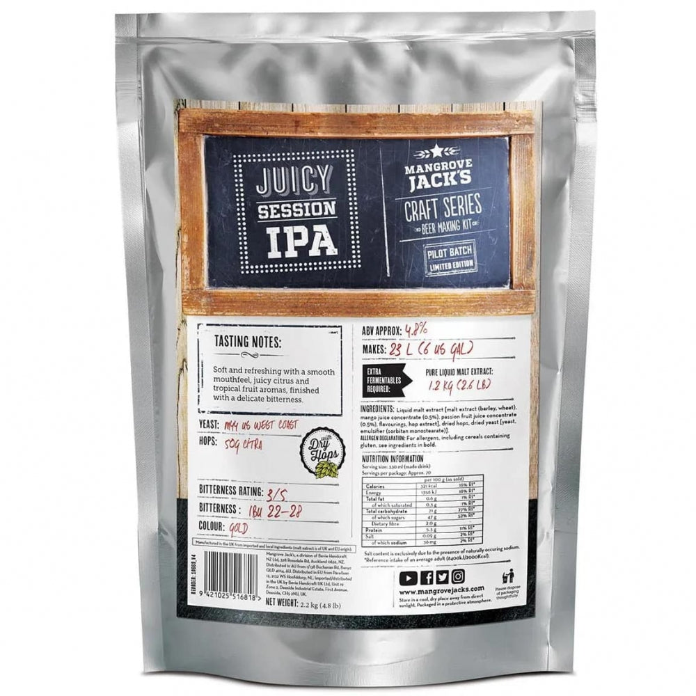 Craft Series Juicy Session IPA ekstraktsett - 2,2kg