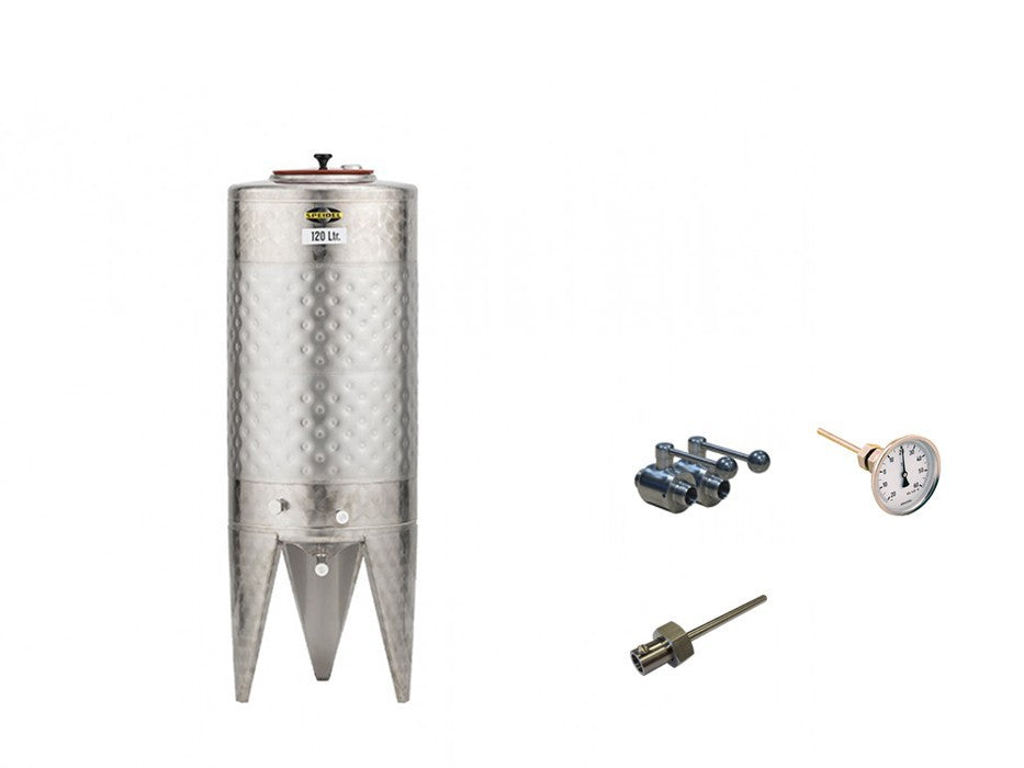 Speidel 120L gjæringstank rustfritt stål - komplett (Bestillingsvare)
