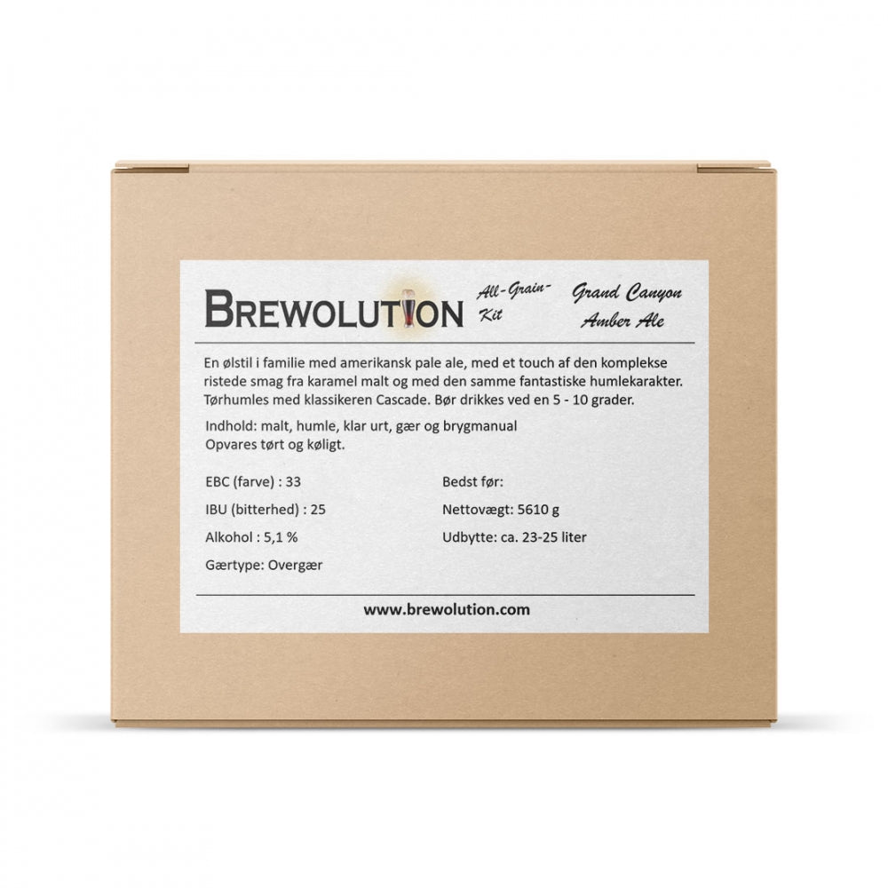 Grand Canyon Amber Ale - allgrain ølsett