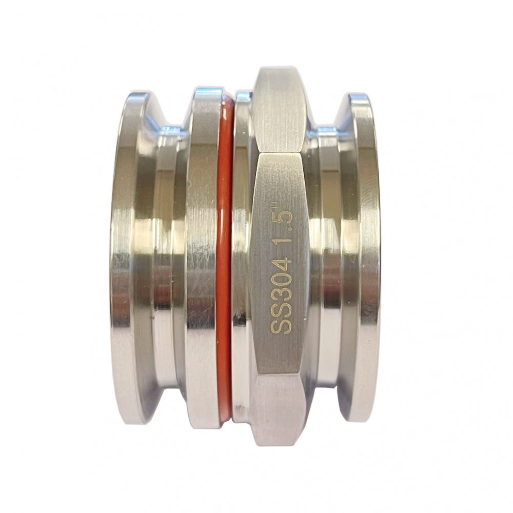 1,5" Tri-Clamp sveisefri gjennomføring, tri-clamp i begge ender