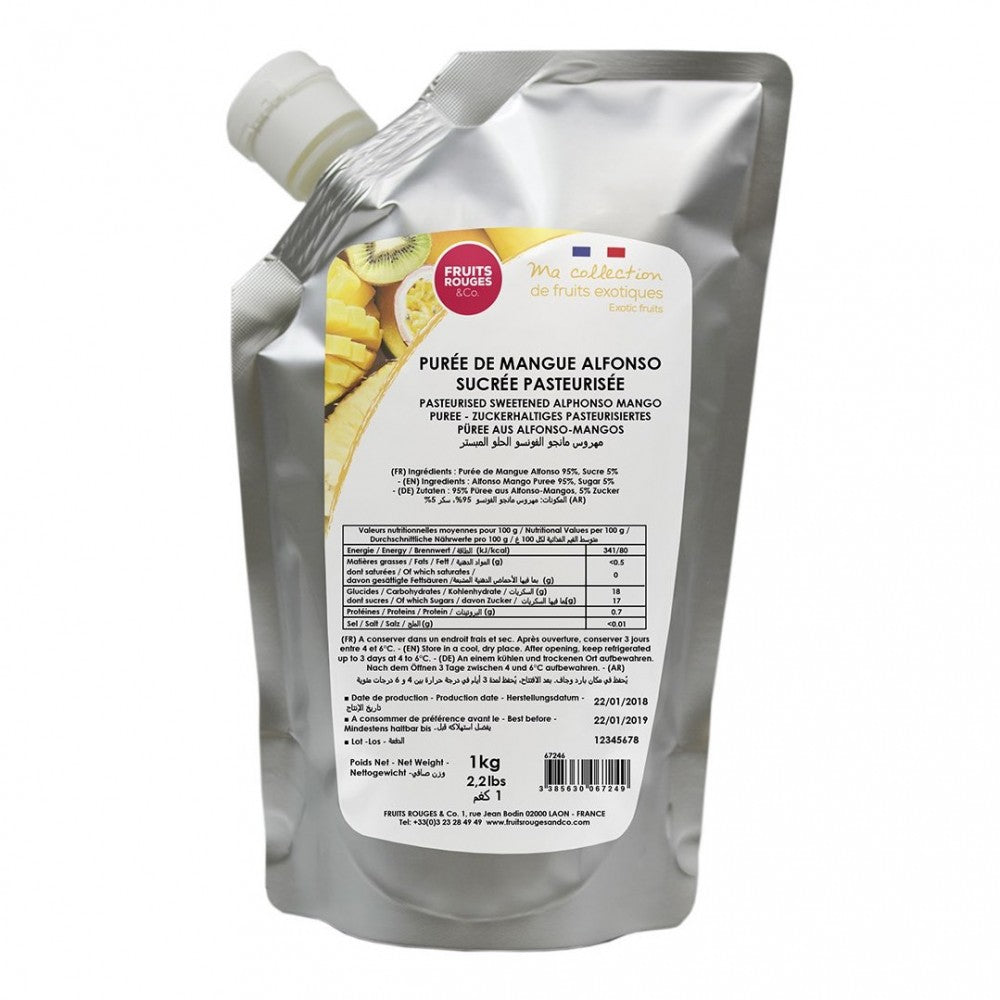 Mango fruktpuré 1kg - Fruits Rouges & Co
