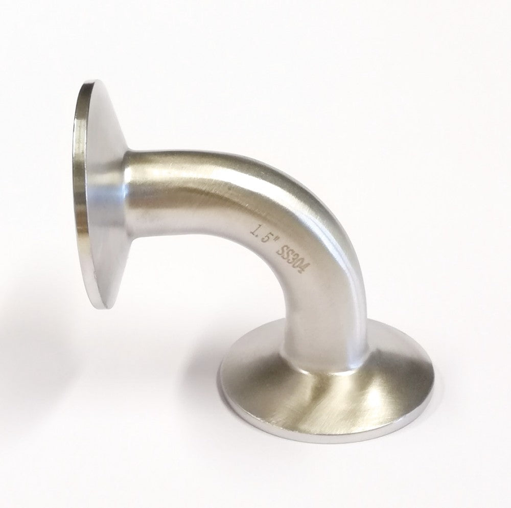 1,5"Tri-Clamp albue 90 grader - 19mm rør