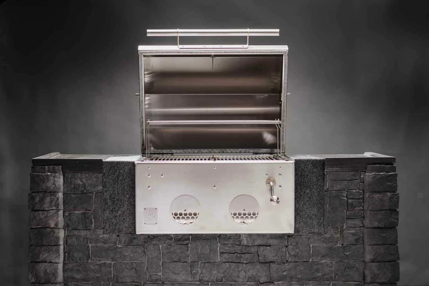 B24 Stainless Steel Built In Charcoal Grill - Kullgrill av rustfritt Stål - M-Grills