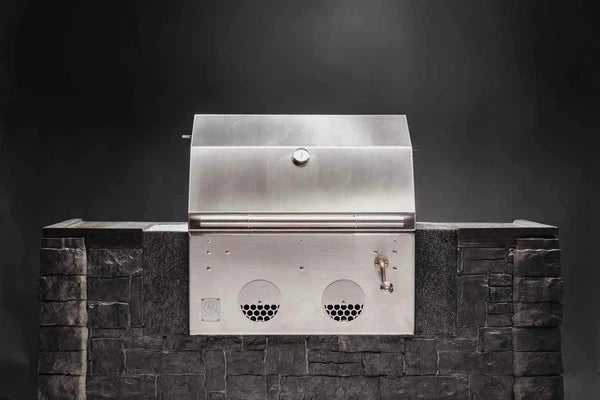 B24 Stainless Steel Built In Charcoal Grill - Kullgrill av rustfritt Stål - M-Grills