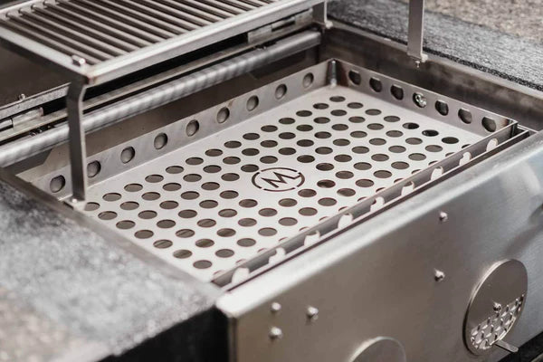 B24 Stainless Steel Built In Charcoal Grill - Kullgrill av rustfritt Stål - M-Grills