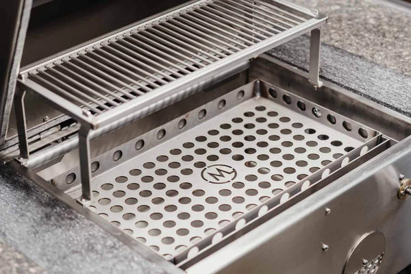 B24 Stainless Steel Built In Charcoal Grill - Kullgrill av rustfritt Stål - M-Grills