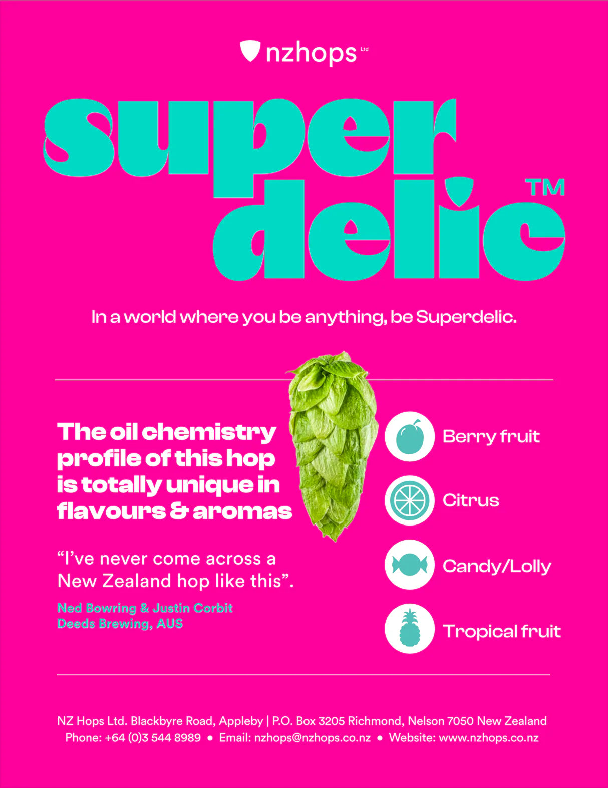 Superdelic 5kg humle pellets 2024 (10,1%)