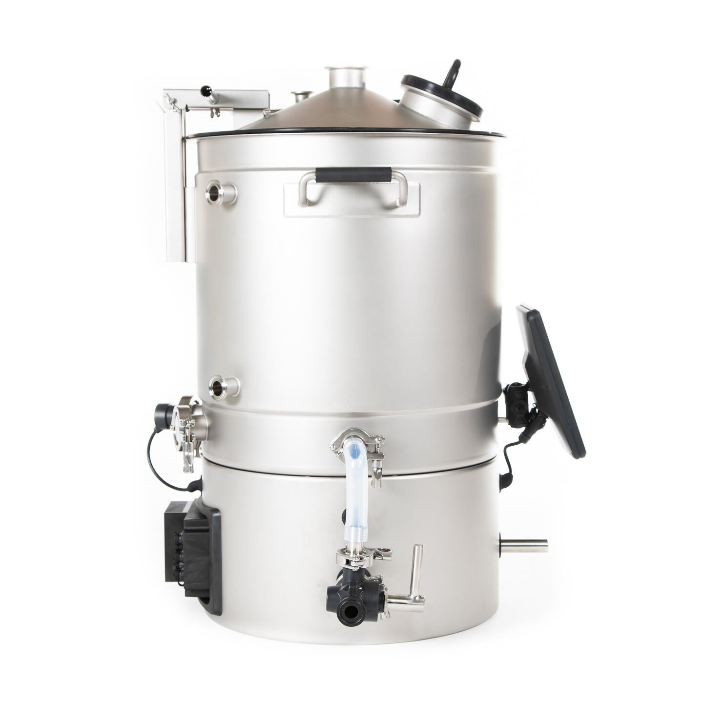 Brewtools B50 bryggesystem 230 V, 3,3 kW | Bryggemaskin er et alt-i-ett-bryggesystem i rustfritt stål med ventiler, kontrollpanel og slanger – ideelt for ølbrygging hjemme eller i liten skala.