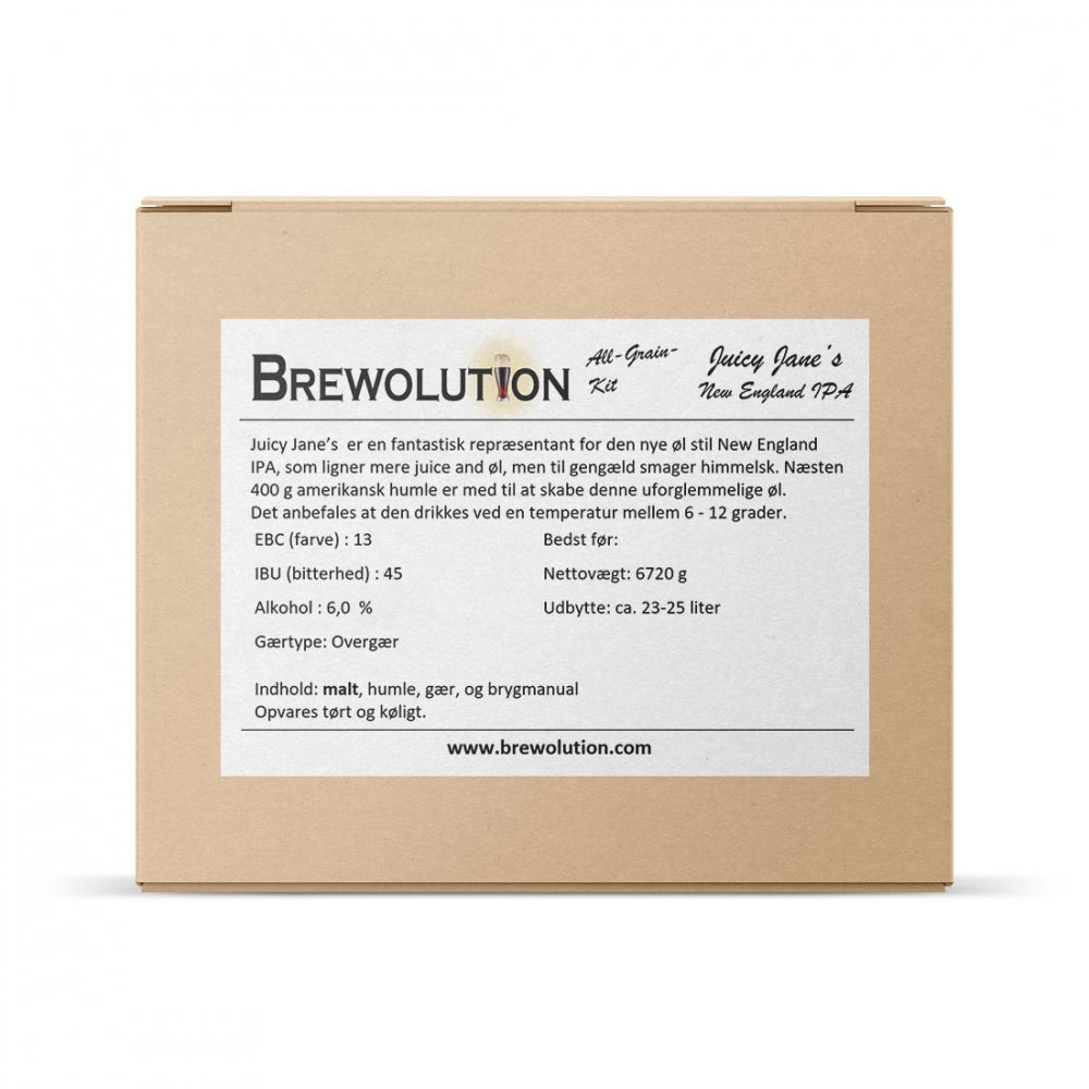Juicy Jane´s New England IPA - allgrain ølsett
