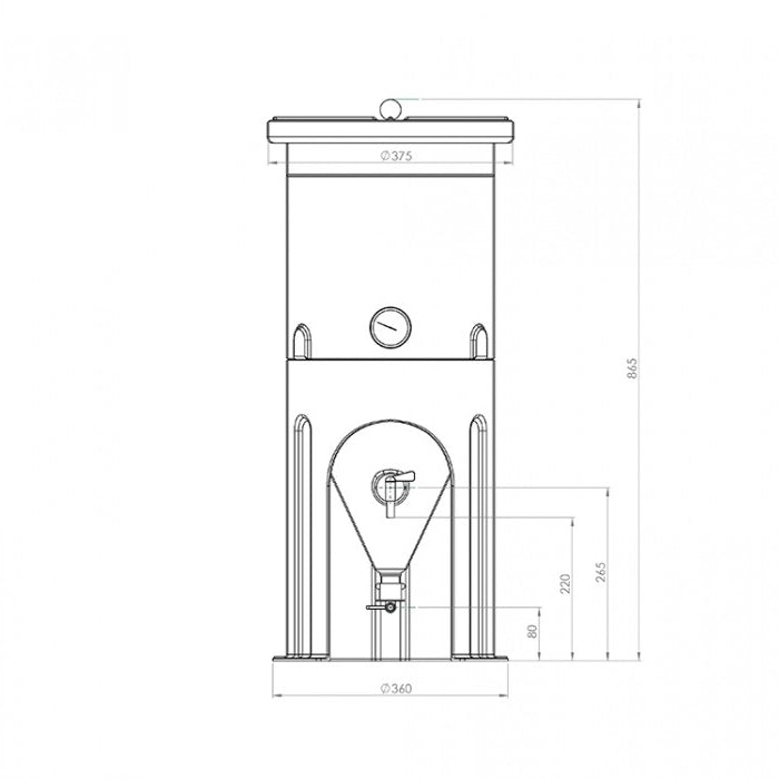 Speidel Kellermeister 30L Konisk Gjæringstank