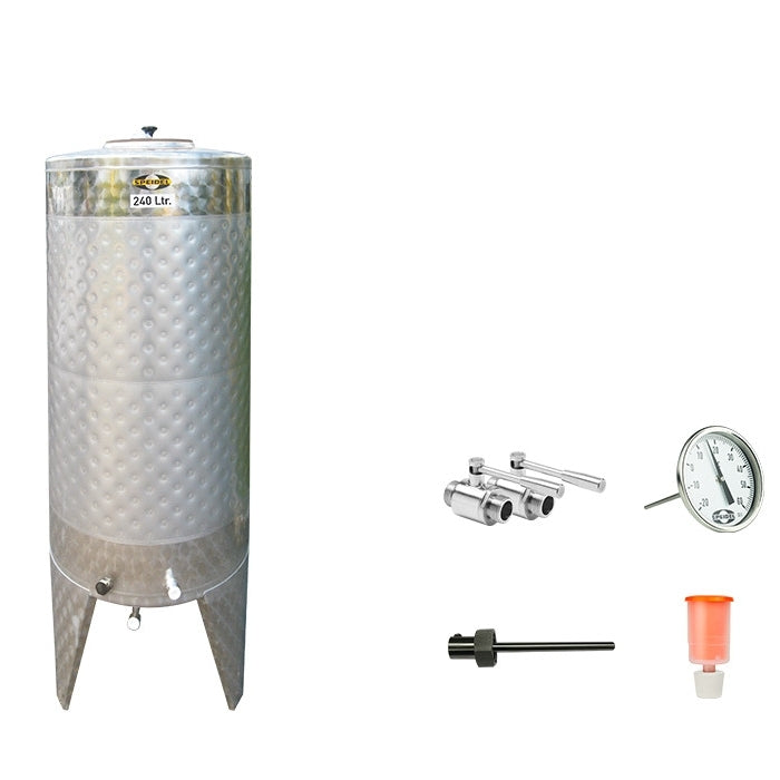 Speidel 240L gjæringstank rustfritt stål - komplett (Bestillingsvare)