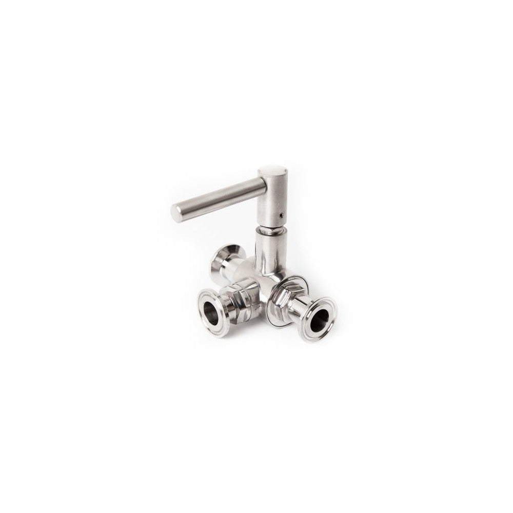 Treveis kuleventil, 34mm Tri-Clamp - Brewtools