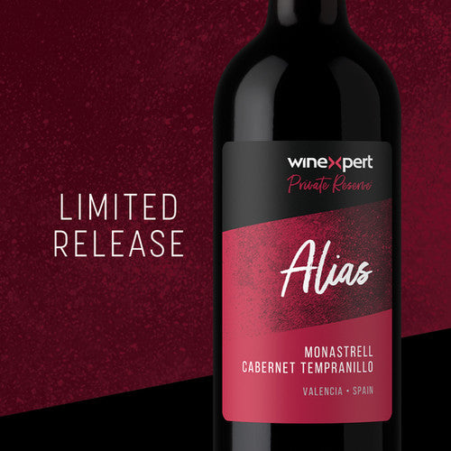 Winexpert Private Reserve Alias, Valencia, Spain 14L with grape skins - Vinsett (Rød)