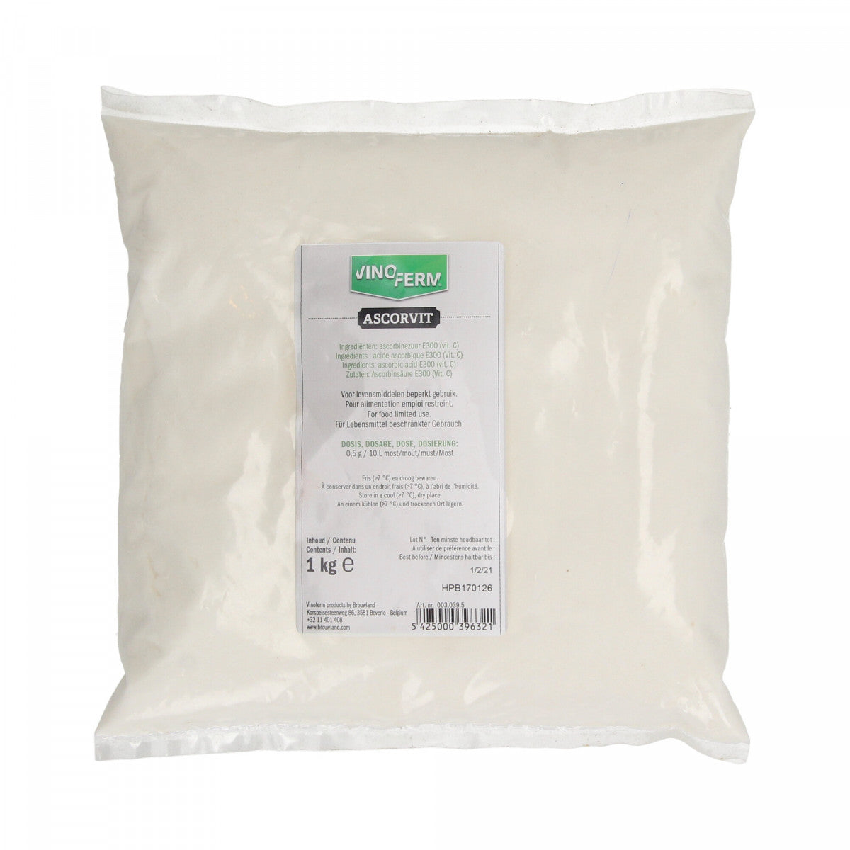 Askorbinsyre - VINOFERM ascorvit 1kg