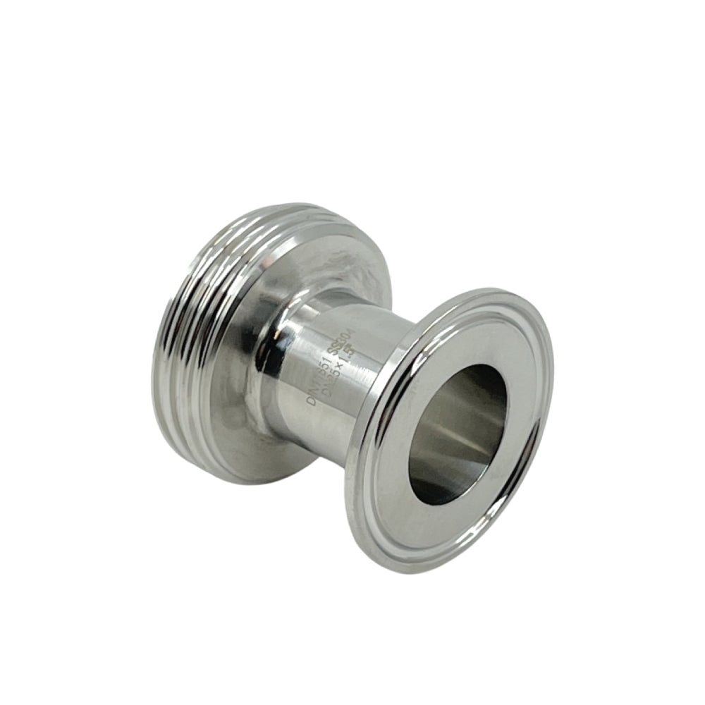 Adapter DN25 Male (DIN 11851) til 1,5" Tri-Clamp