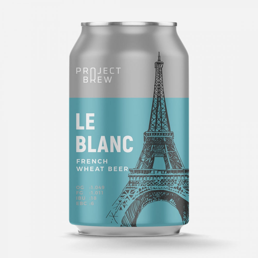 Le Blanc - French Wheat Beer - allgrain ølsett