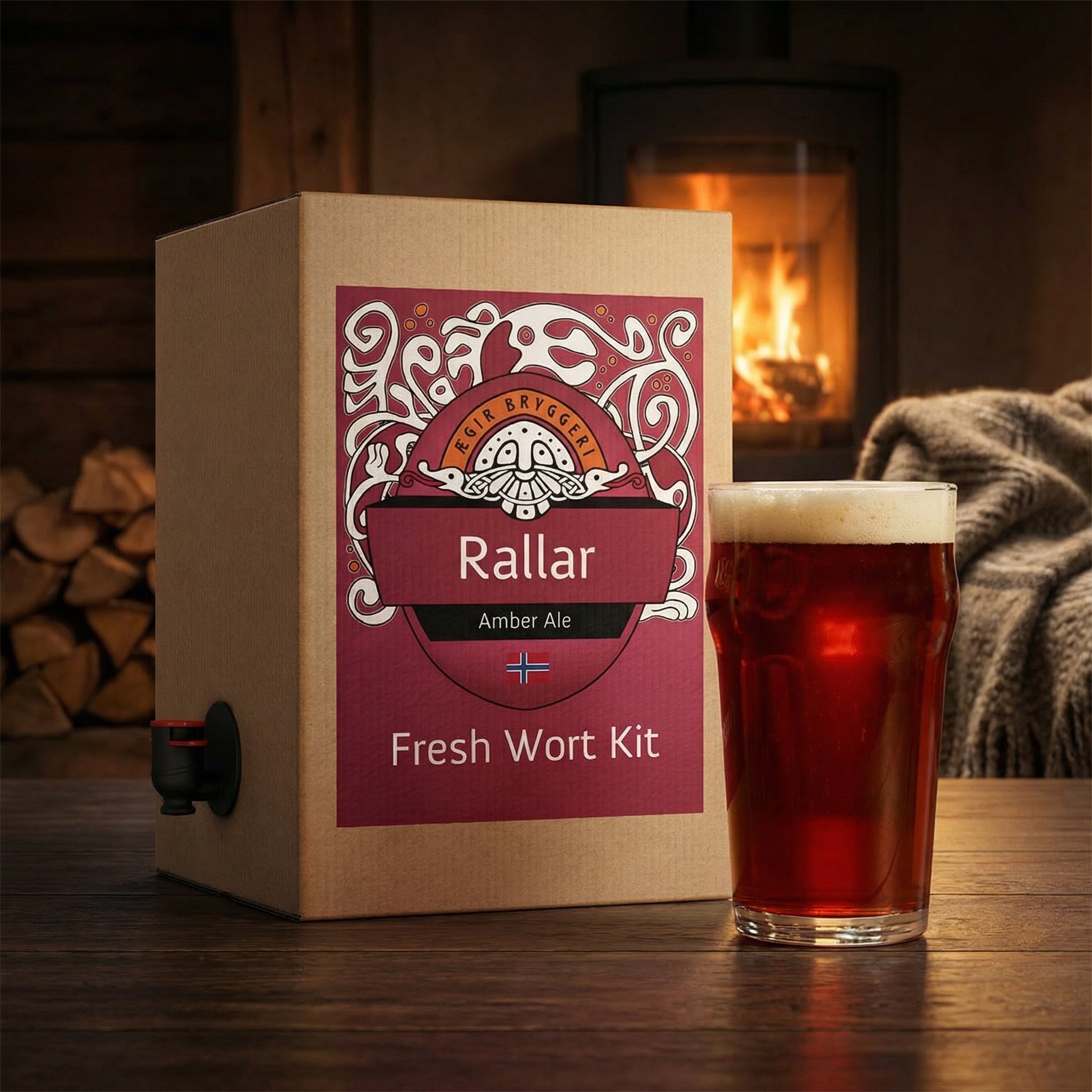 Ægir Rallar Amber Ale - 20L Fresh Wort Kit